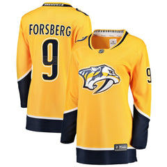 Filip Forsberg Nashville Predators Fanatics Women's Breakaway Player Jersey - Gold - NHL