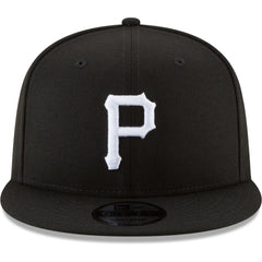 Pittsburgh Pirates New Era Black & White 9FIFTY Snapback Hat - MLB