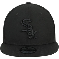 Chicago White Sox New Era Black on Black 9FIFTY Team Snapback Adjustable Hat - MLB