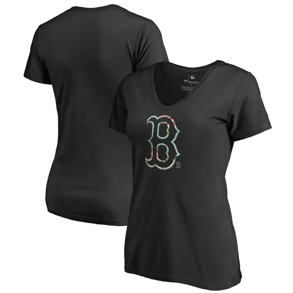 Boston Red Sox Women's Lovely V-Neck T-Shirt - MLB