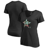 Houston Astros Women's Lovely V-Neck T-Shirt - MLB