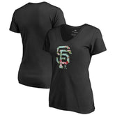 San Francisco Giants Women's Lovely V-Neck T-Shirt - MLB