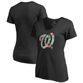 Washington Nationals Women's Lovely V-Neck T-Shirt - MLB