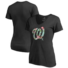 Washington Nationals Women's Lovely V-Neck T-Shirt - MLB