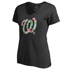 Washington Nationals Women's Lovely V-Neck T-Shirt - MLB