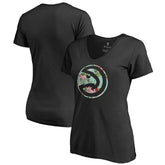 Atlanta Hawks Lovely V-Neck T-Shirt Black - NBA