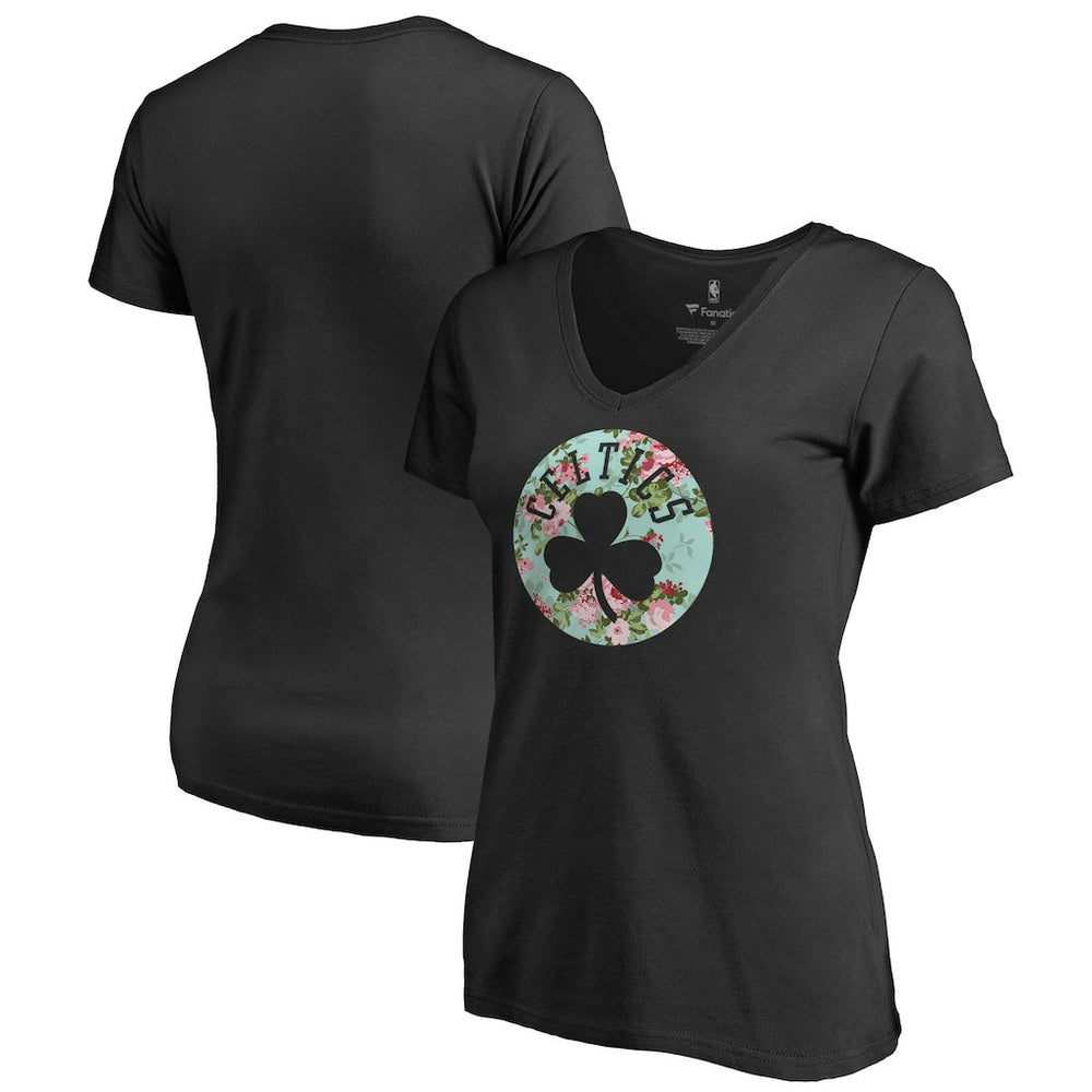 Boston Celtics Lovely V-Neck T-Shirt Black - NBA