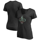 New Orleans Pelicans Lovely V-Neck T-Shirt Black - NBA