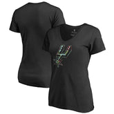 San Antonio Spurs Lovely V-Neck T-Shirt Black - NBA