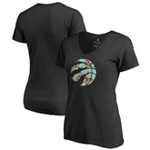 Toronto Raptors Lovely V-Neck T-Shirt Black - NBA