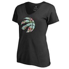 Toronto Raptors Lovely V-Neck T-Shirt Black - NBA