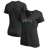 Dallas Stars Women's Graceful V-Neck T-Shirt - Black - NHL