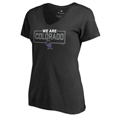 Colorado Rockies Women's We Are Icon V-Neck T-Shirt - MLB
