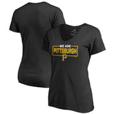 Pittsburgh Pirates Women's We Are Icon V-Neck T-Shirt - MLB