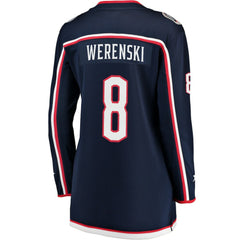 Zach Werenski Columbus Blue Jackets Fanatics Women's Breakaway Jersey - Navy - NHL