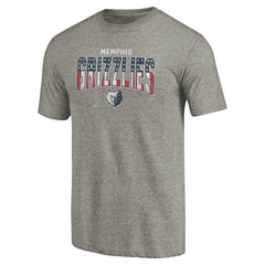Memphis Grizzlies Freedom Tri-Blend T-Shirt Gray - NBA