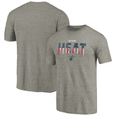 Miami Heat Freedom Tri-Blend T-Shirt Gray - NBA