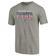 Oklahoma City Thunder Freedom Tri-Blend T-Shirt Gray - NBA