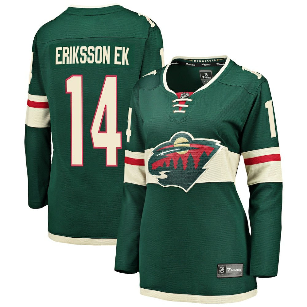 Joel Eriksson Ek Minnesota Wild Fanatics Women's Breakaway Player Jersey - Green - NHL