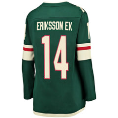 Joel Eriksson Ek Minnesota Wild Fanatics Women's Breakaway Player Jersey - Green - NHL
