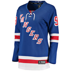 Mika Zibanejad New York Rangers Fanatics Women's Breakaway Player Jersey - Blue - NHL