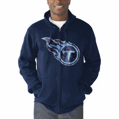 Tennessee Titans G-III Sports by Carl Banks Primary Logo Full-Zip Hoodie Navy | NFL
