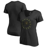 Indiana Pacers Women's Liberty V-Neck T-Shirt Black - NBA