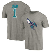 Charlotte Hornets Greatest Dad Tri-Blend T-Shirt Gray - NBA