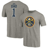 Denver Nuggets Greatest Dad Tri-Blend T-Shirt Gray - NBA