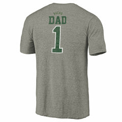 Milwaukee Bucks Greatest Dad Tri-Blend T-Shirt Gray - NBA