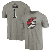 Portland Trail Blazers Greatest Dad Tri-Blend T-Shirt Gray - NBA