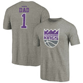 Sacramento Kings Greatest Dad Tri-Blend T-Shirt Gray - NBA