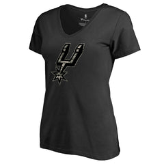 San Antonio Spurs Women's Cloak Camo V-Neck T-Shirt Black - NBA