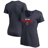 Washington Wizards Women's We Are Iconic Collection V-Neck T-Shirt Navy - NBA