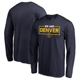 Denver Nuggets We Are Iconic Collection Long Sleeve T-Shirt Navy - NBA