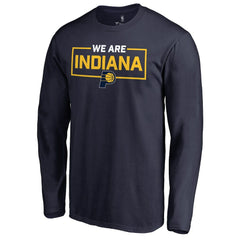 Indiana Pacers We Are Iconic Collection Long Sleeve T-Shirt Navy - NBA