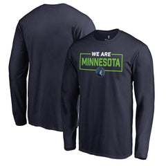 Minnesota Timberwolves We Are Iconic Collection Long Sleeve T-Shirt Navy - NBA