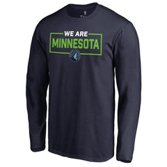 Minnesota Timberwolves We Are Iconic Collection Long Sleeve T-Shirt Navy - NBA