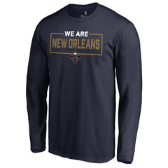 New Orleans Pelicans We Are Iconic Collection Long Sleeve T-Shirt Navy - NBA
