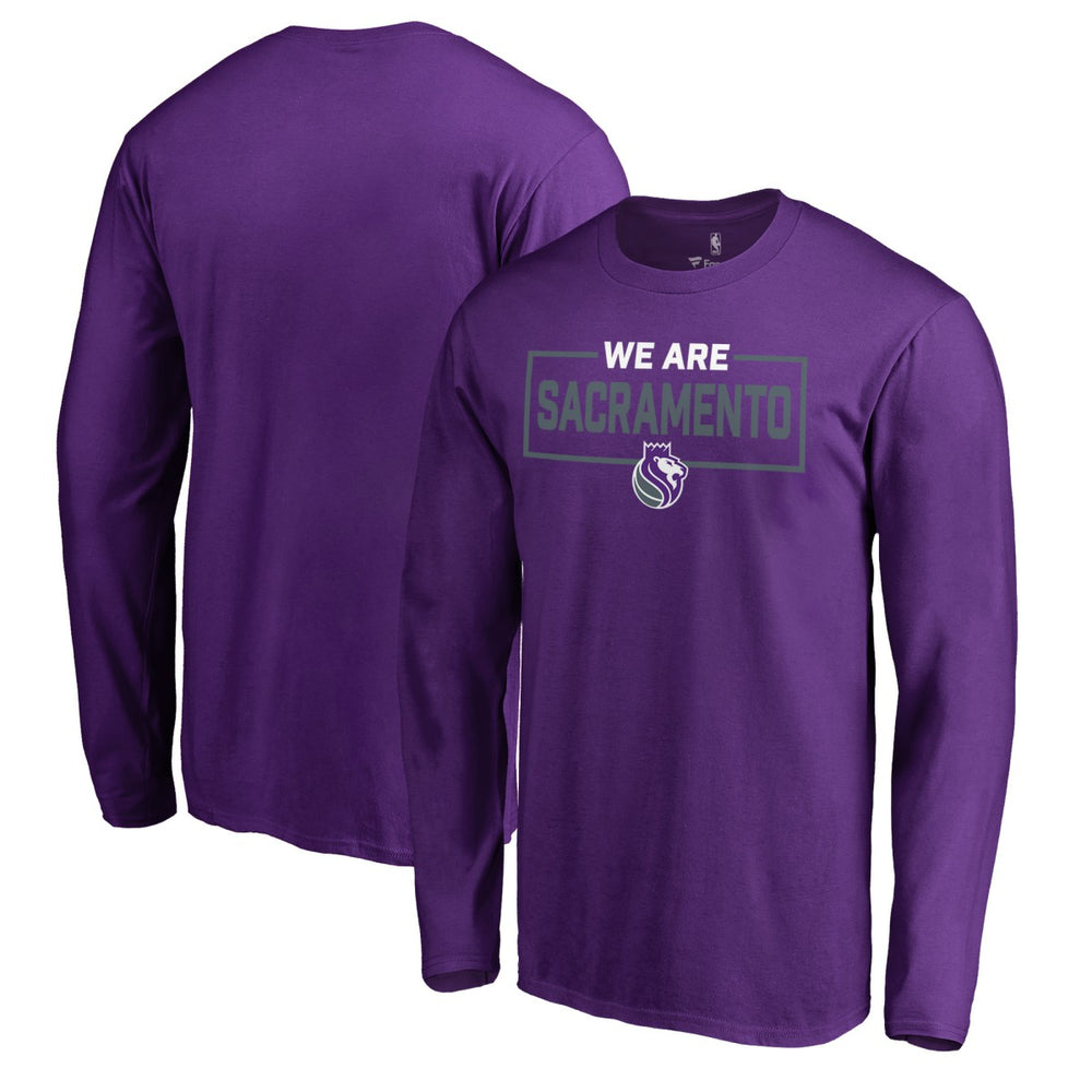 Sacramento Kings We Are Iconic Collection Long Sleeve T-Shirt Purple - NBA