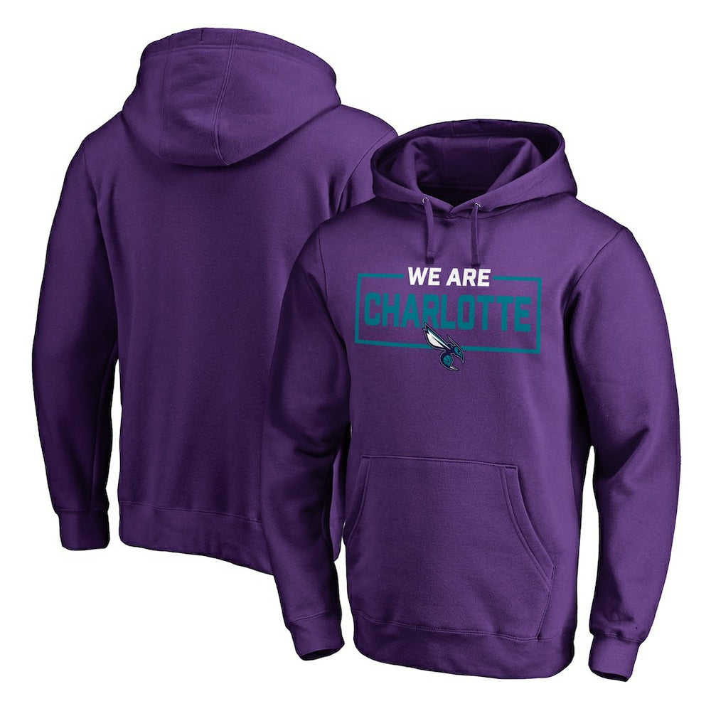 Charlotte Hornets We Are Iconic Collection Pullover Hoodie Purple - NBA