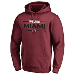 Miami Heat We Are Iconic Collection Pullover Hoodie Garnet - NBA