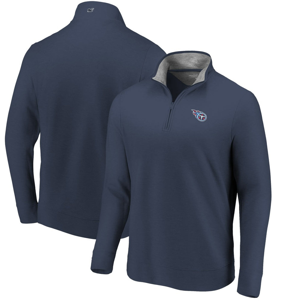 Tennessee Titans Vineyard Vines Saltwater Quarter-Zip Jacket Navy | NFL