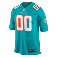 Miami Dolphins Youth Custom Game Jersey Aqua | Nike for Sale