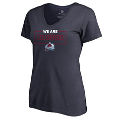 Colorado Avalanche Women's Iconic Collection V-Neck T-Shirt - Navy - NHL