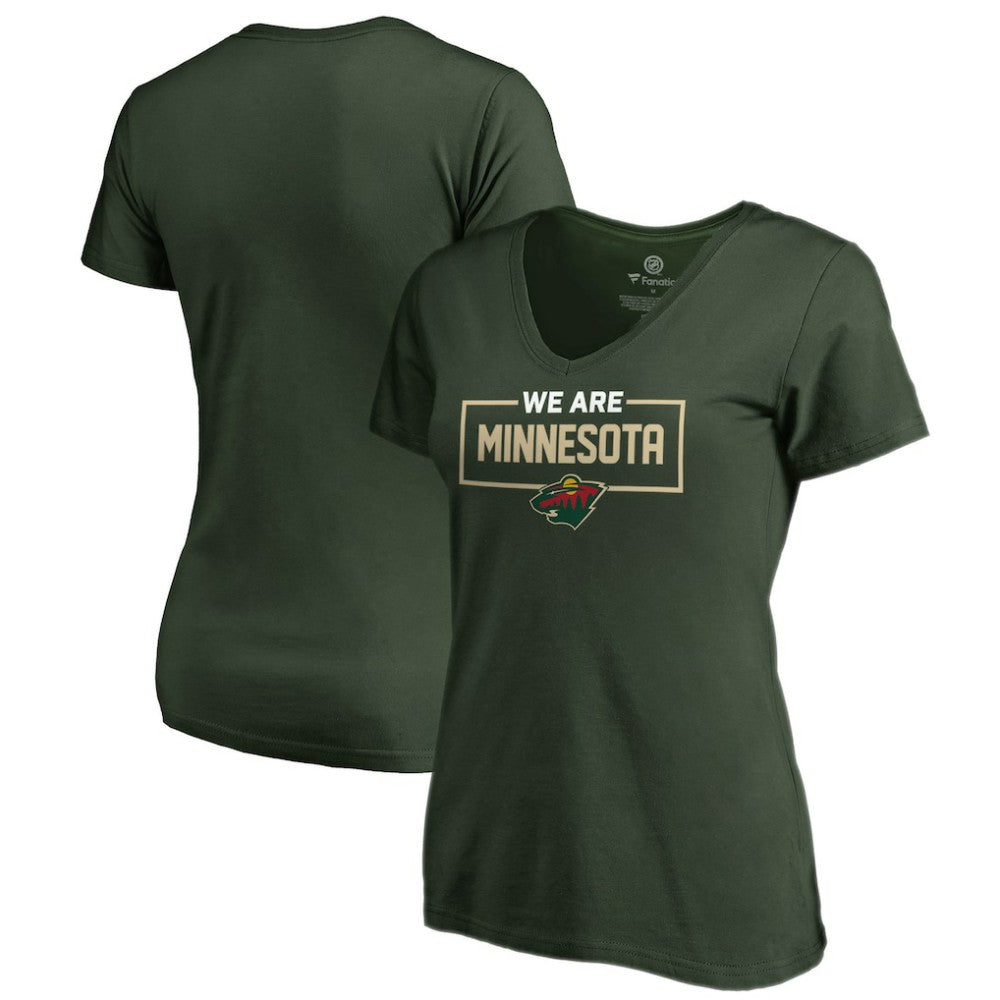 Minnesota Wild Women's Iconic Collection V-Neck T-Shirt - Green - NHL