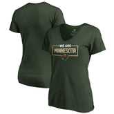 Minnesota Wild Women's Iconic Collection V-Neck T-Shirt - Green - NHL