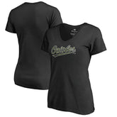 Baltimore Orioles Women's Armed Forces Wordmark T-Shirt - MLB