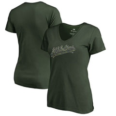 Athletics Women's Armed Forces Wordmark T-Shirt - MLB