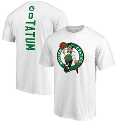 Jayson Tatum Boston Celtics Backer Name & Number T-Shirt White - NBA